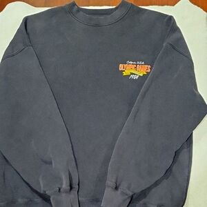 Heritage Men's Crewneck Sweater - Black with Olympic Games 1984 Design